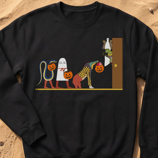 Black / S Halloween Ancient Egypt Sweatshirt