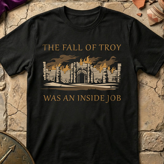 Fall of Troy Was an Inside Job Black T-shirt