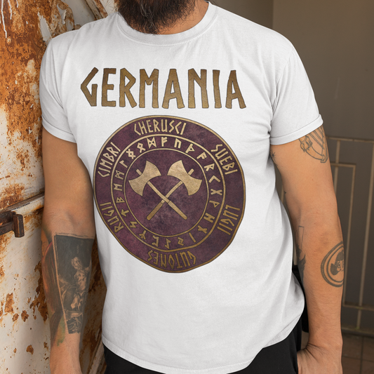 Germania Ancient Germanic Tribes with Runes T-Shirt