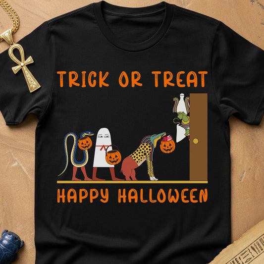 Black / S Halloween Ancient Egypt T-Shirt