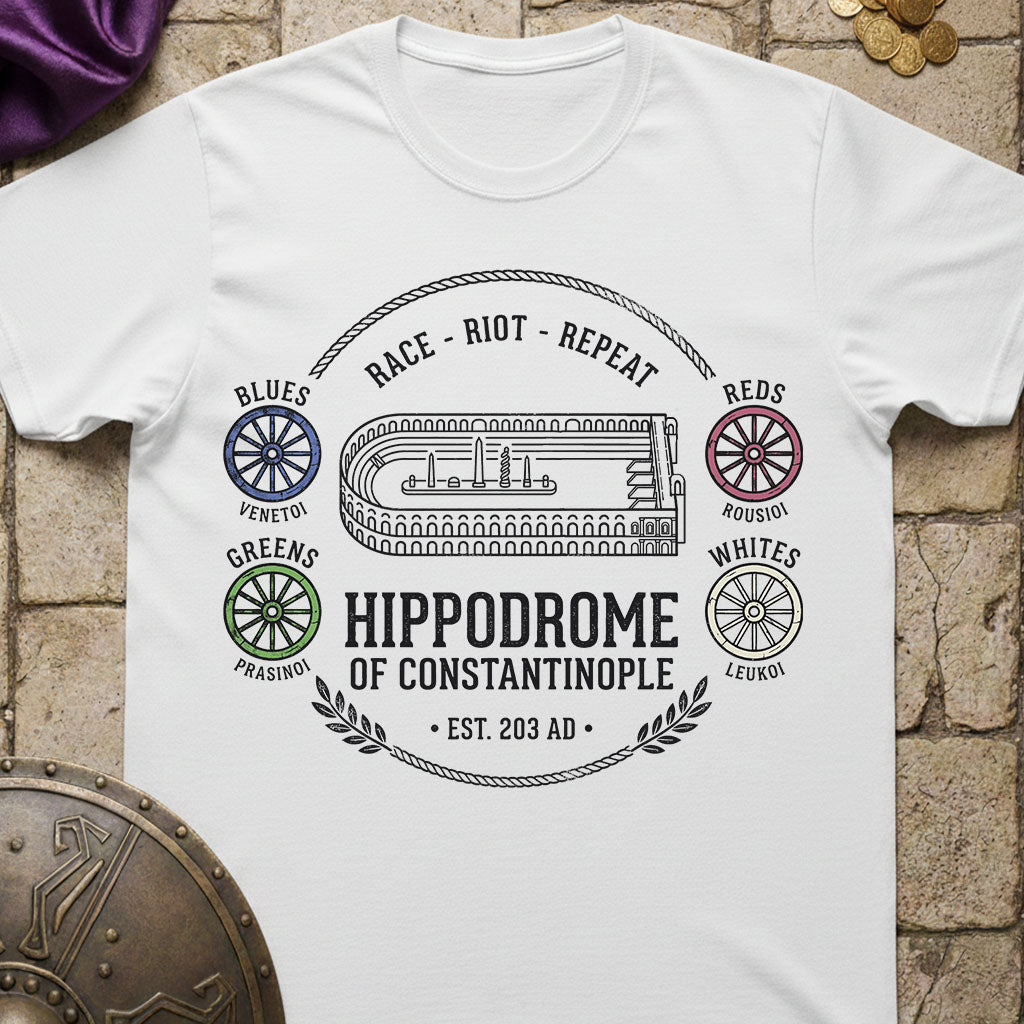 Hippodrome of Constantinople Chariot Teams T-shirt