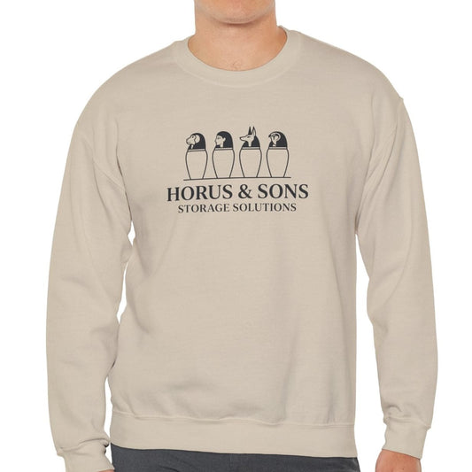 Horus and Sons Storage Solutions Sweatshirt Funny Egyptian Mythology Canopic Jars
