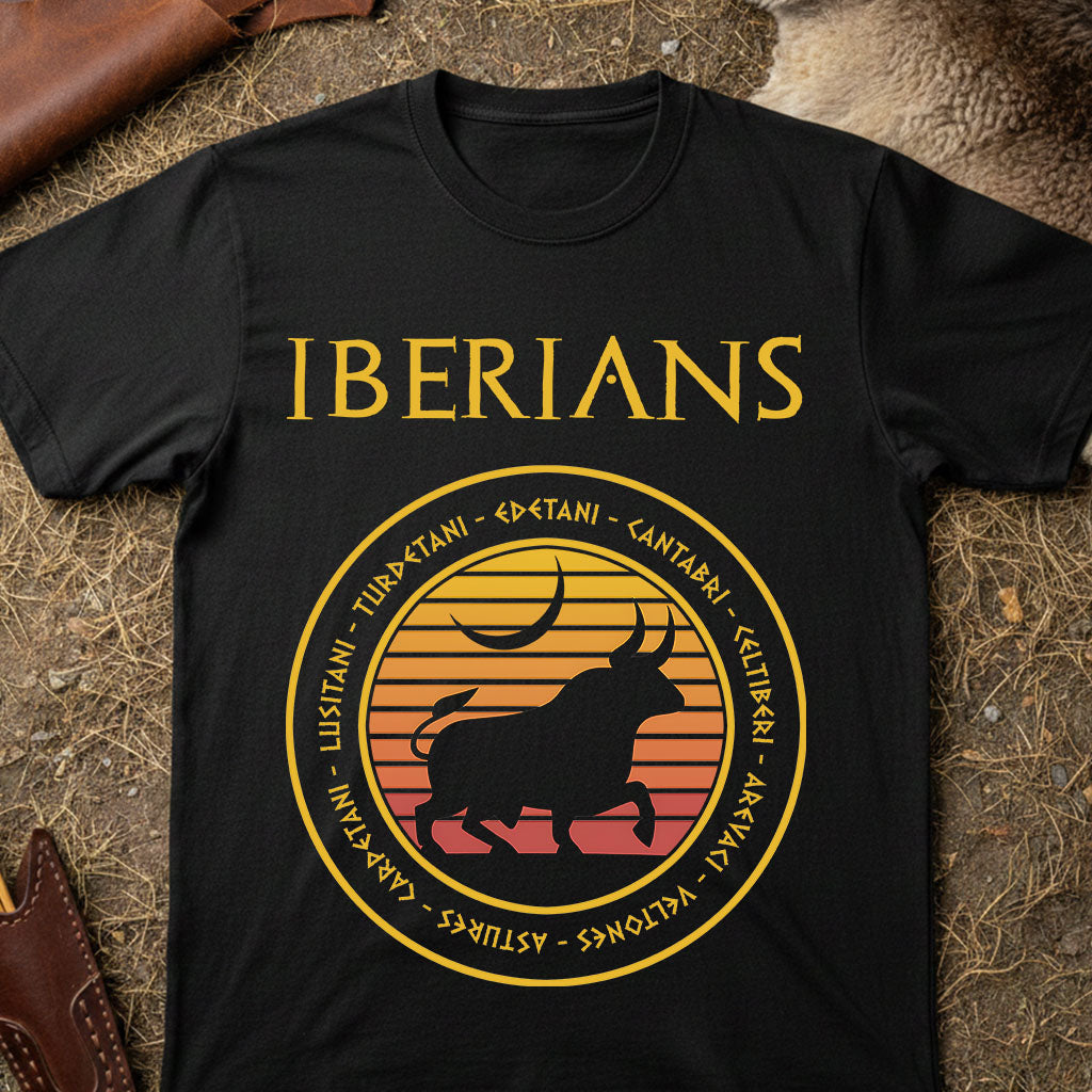 Ancient Iberians Tribes Black T-shirt
