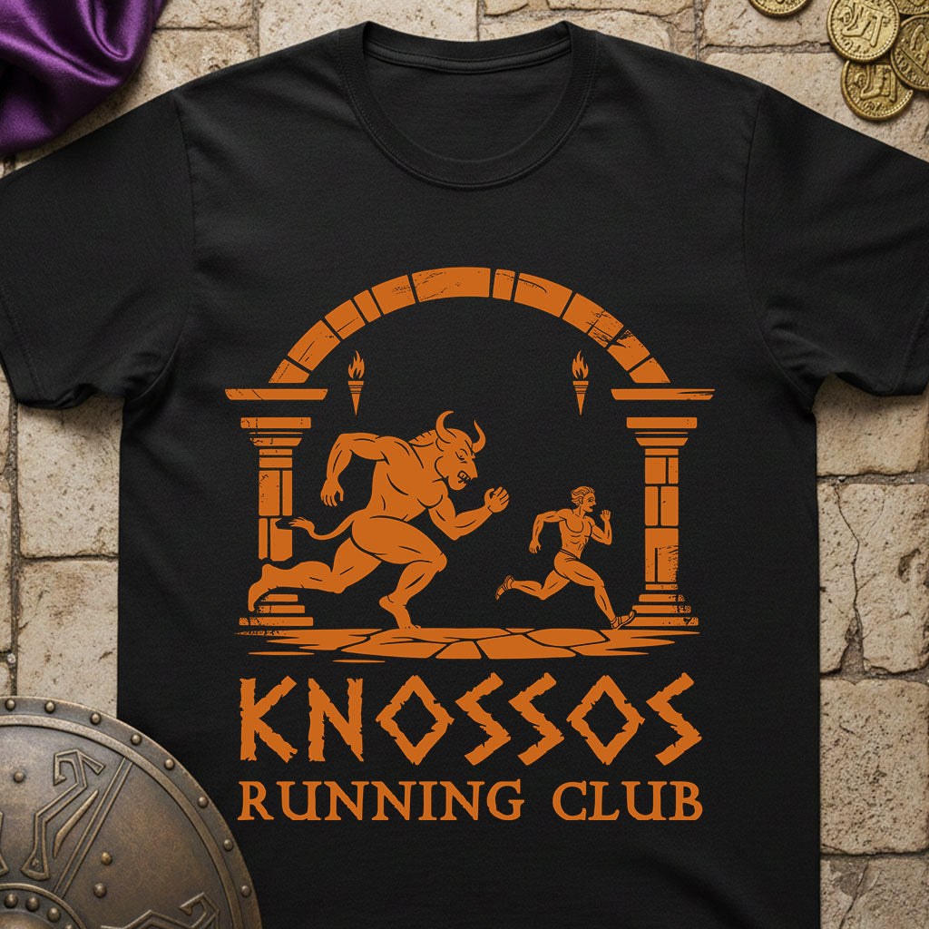 Knossos Running Club - Funny Greek Mythology T-Shirt