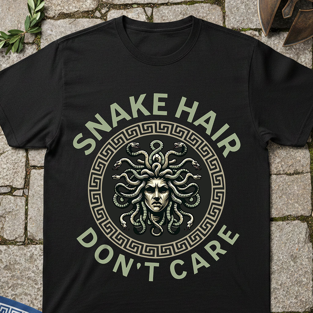 Snake Hair Don't Care Medusa T-Shirt