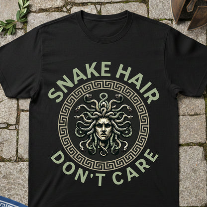 Snake Hair Don't Care Medusa T-Shirt