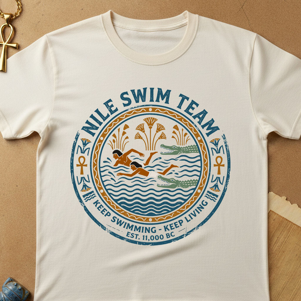 Nile Swim Team Funny Ancient Egypt T-shirt