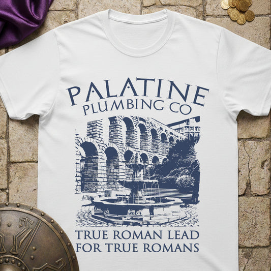 Palatine Plumbing Co - Funny Roman History T-Shirt