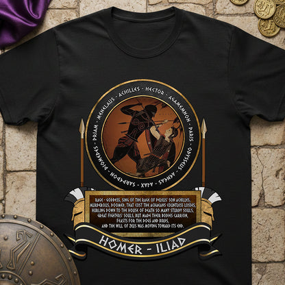 Rage of Achilles - Homer's Iliad T-Shirt