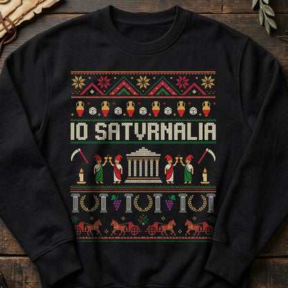 Black / S Saturnalia Ugly Christmas Sweatshirt