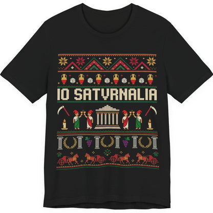 Black / S Saturnalia Ugly Christmas T-Shirt