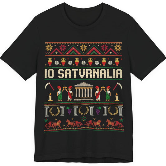 Black / S Saturnalia Ugly Christmas T-Shirt