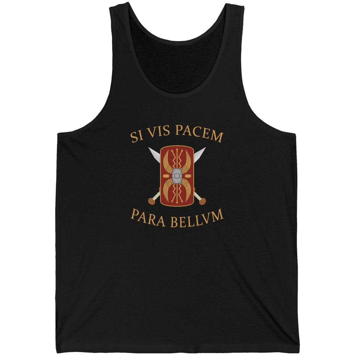 Black / XS Si Vis Pacem Para Bellum Tank Top