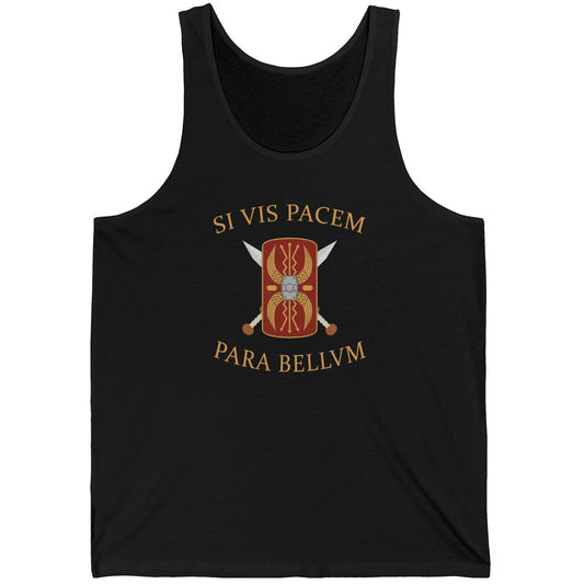 Black / XS Si Vis Pacem Para Bellum Tank Top