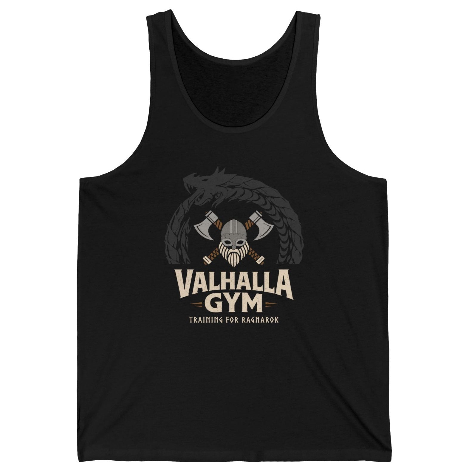 Valhalla Gym Tank Top Black