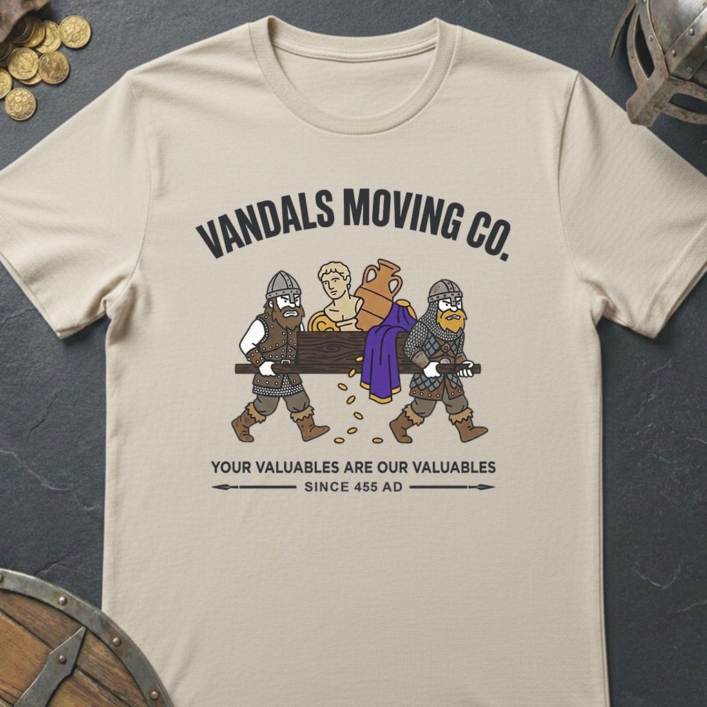 Natural / S Vandals Moving Co. T-Shirt