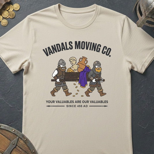 Natural / S Vandals Moving Co. T-Shirt