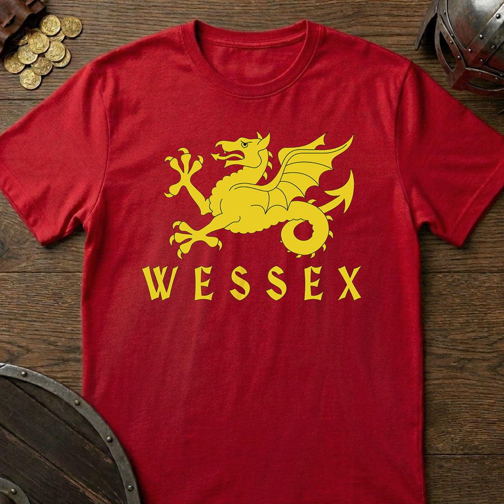 Wessex Wyvern Kingdom of Wessex Red T-shirt