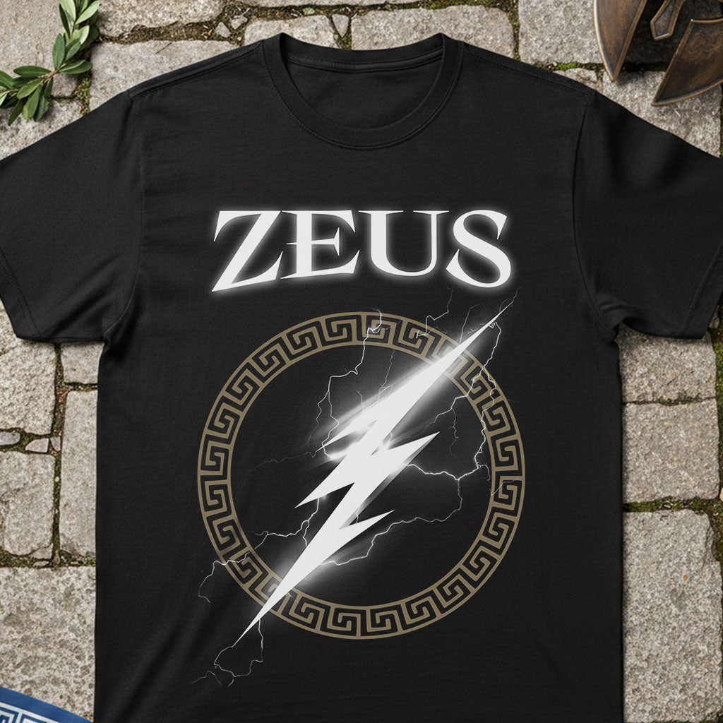 Zeus Greek God Thunderbolt T-Shirt