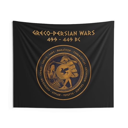 60" × 50" Battles of the Greco-Persian Wars - Ancient Greece and Persia - Ancient Warfare Indoor Wall Tapestry 60" x 50"