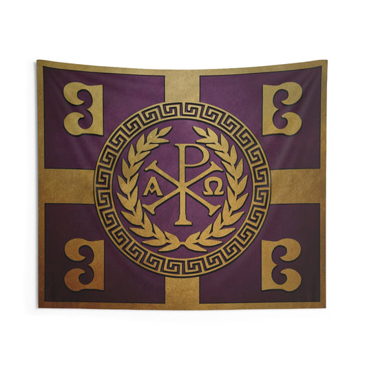 60" × 50" Byzantine Empire Symbol - Constantinople and Byzantium - Byzantine Indoor Wall Tapestry 60" x 50"