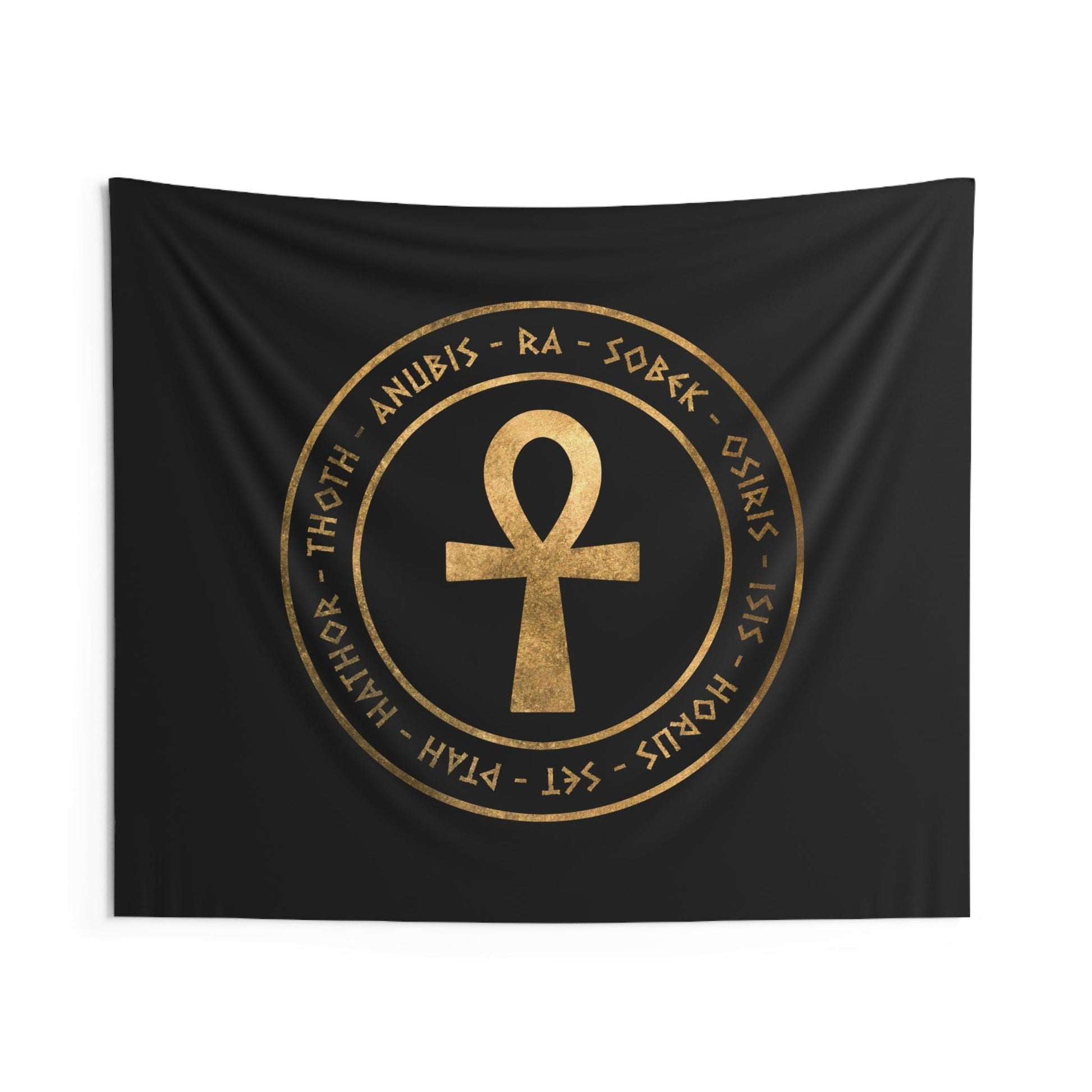60" × 50" Egyptian Gods the Ancient Gods of Egypt Ankh Symbol Indoor Wall Tapestry 60" x 50"