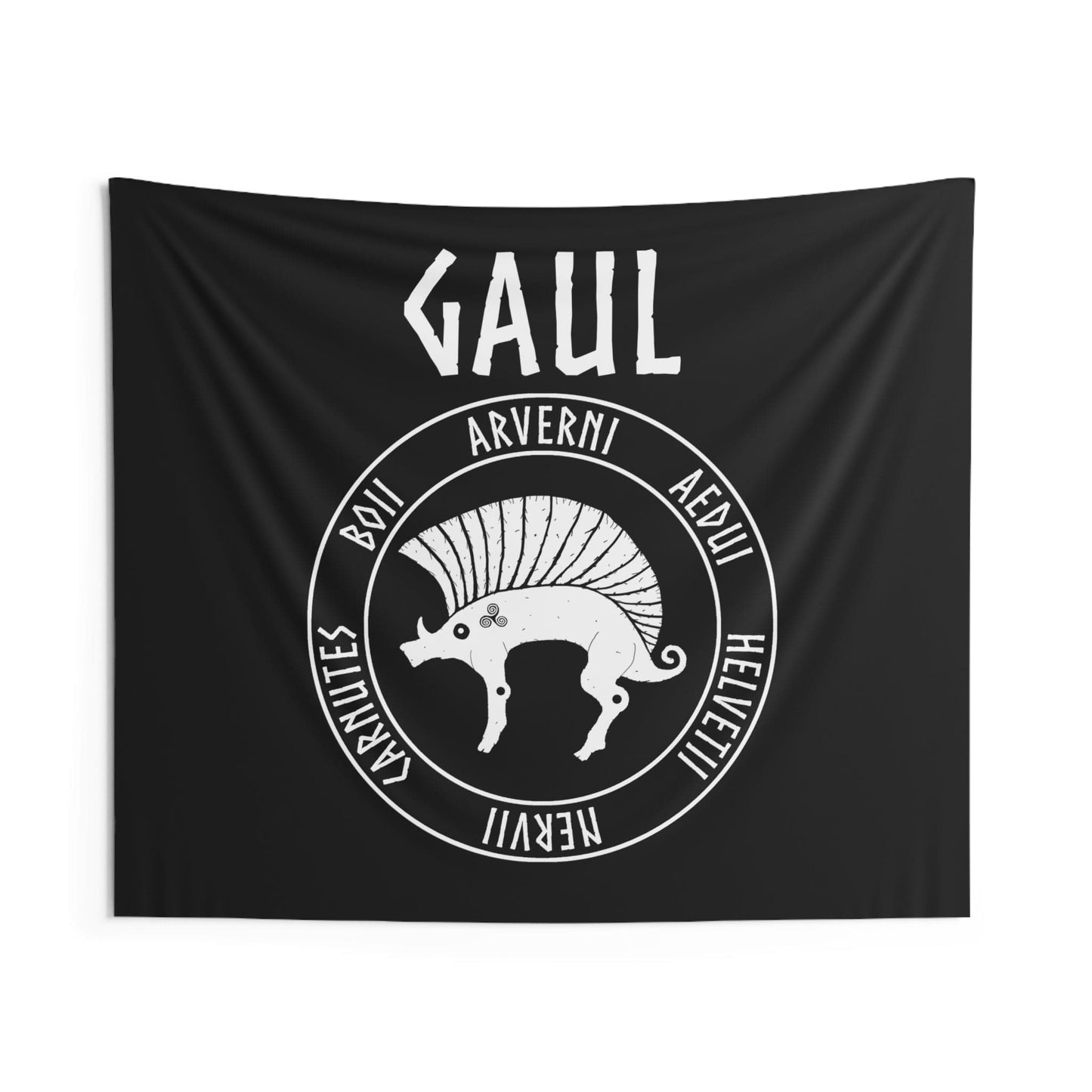 60" × 50" Gaul Ancient Tribes of Gaul Boar Symbol Indoor Wall Tapestry 60" x 50"