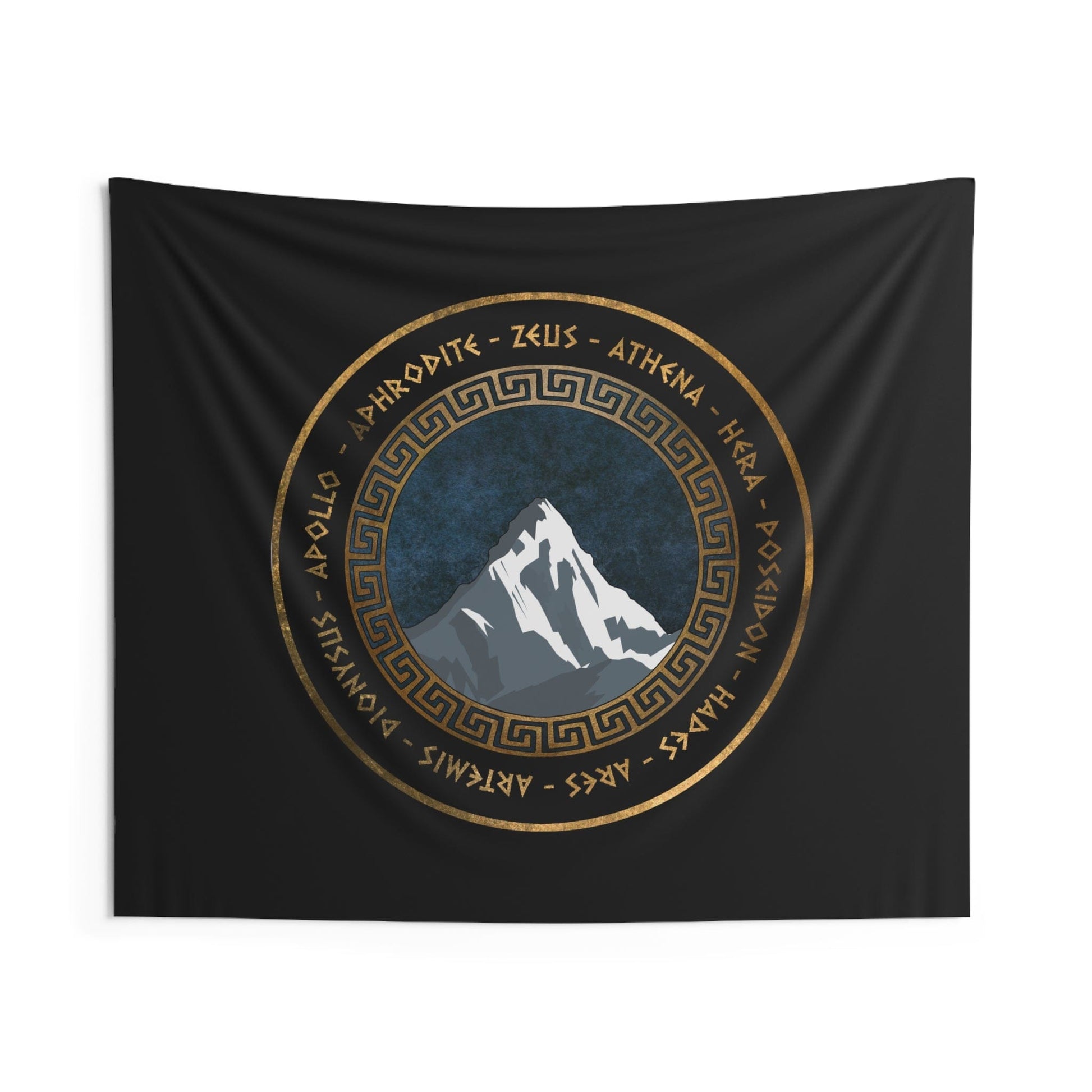 60" × 50" Greek Gods Ancient Greece Pantheon Gods and Goddesses of Olympus Indoor Wall Tapestry 60" x 50"