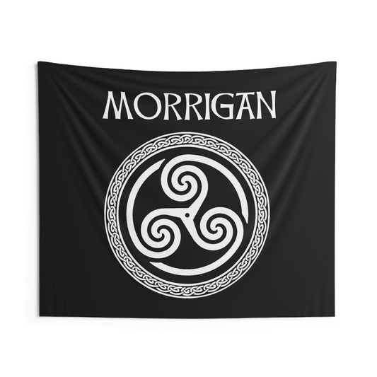 60" × 50" Morrigan Celtic Goddess of Witchcraft, Magic and Death Indoor Wall Tapestry 60" x 50"