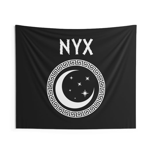 60" × 50" Nyx Greek Goddess of Night Symbol Indoor Wall Tapestry 60" x 50"
