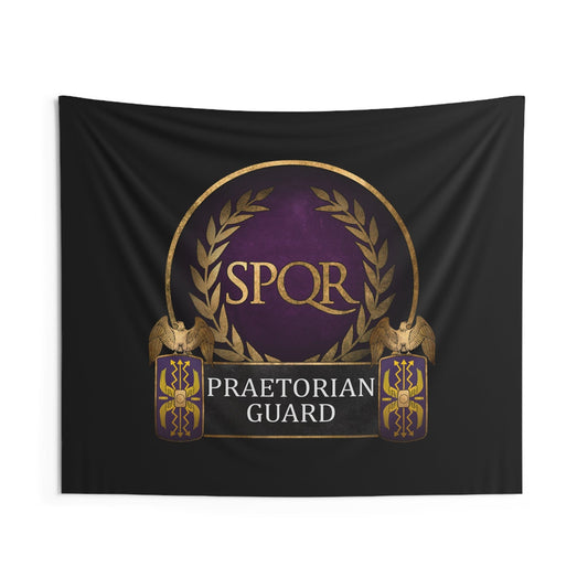 60" × 50" Praetorian Guard - Ancient Roman History - Roman Eagle SPQR Symbol Indoor Wall Tapestry 60" x 50"