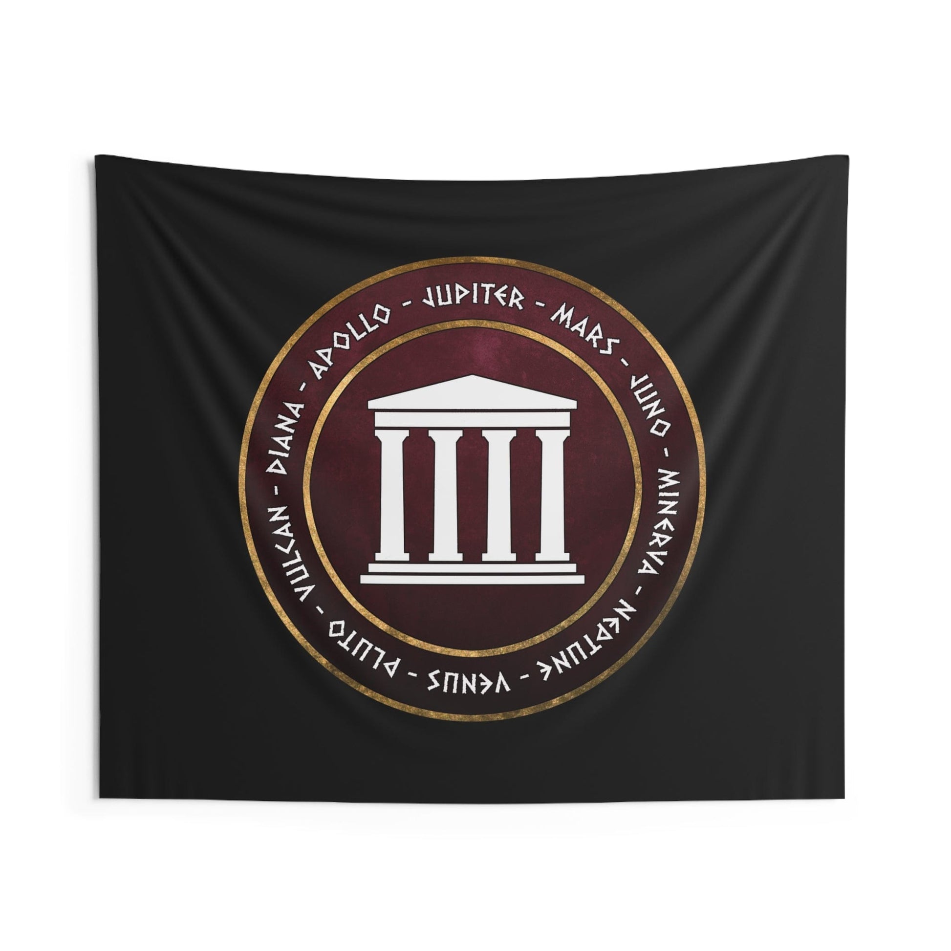 60" × 50" Roman Pantheon - Gods and Goddesses of Ancient Rome - Roman Mythology and Paganism Indoor Wall Tapestry 60" x 50"