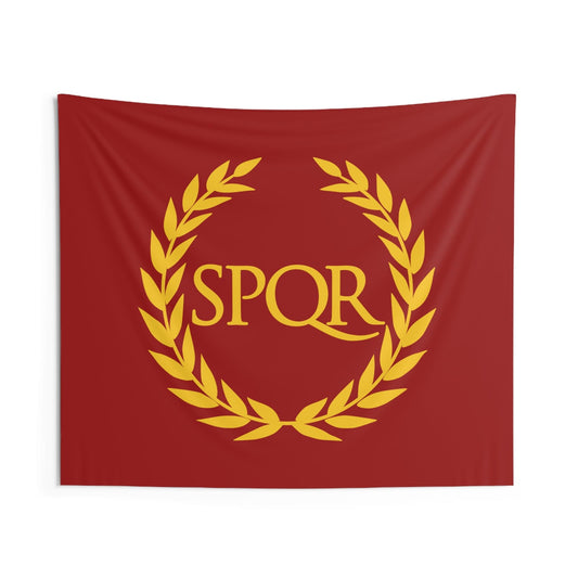 60" × 50" SPQR Ancient Rome Symbol Indoor Wall Tapestry 60" x 50"
