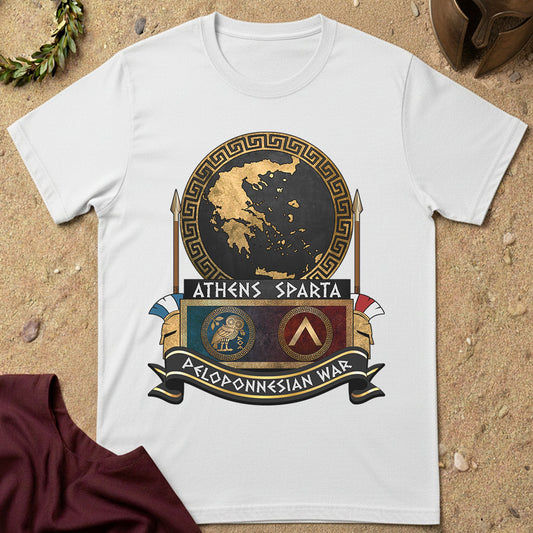 Peloponnesian War Athens vs Sparta T-Shirt