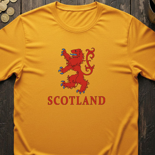 Scotland Lion Rampant Gold T-shirt