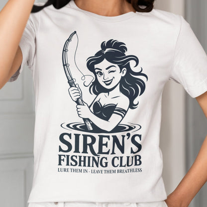 Siren's Fishing Club - Funny Greek Mythology T-Shirt