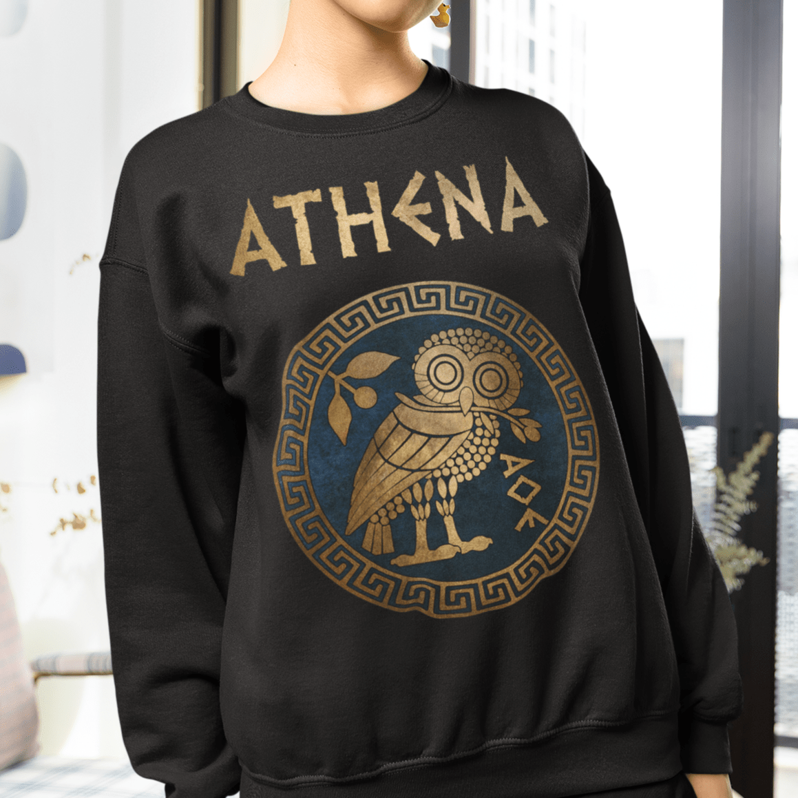 Athena Greek Goddess Sweatshirt – Agema Apparel