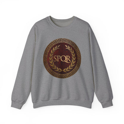 S / Graphite Heather SPQR Ancient Rome Sweatshirt
