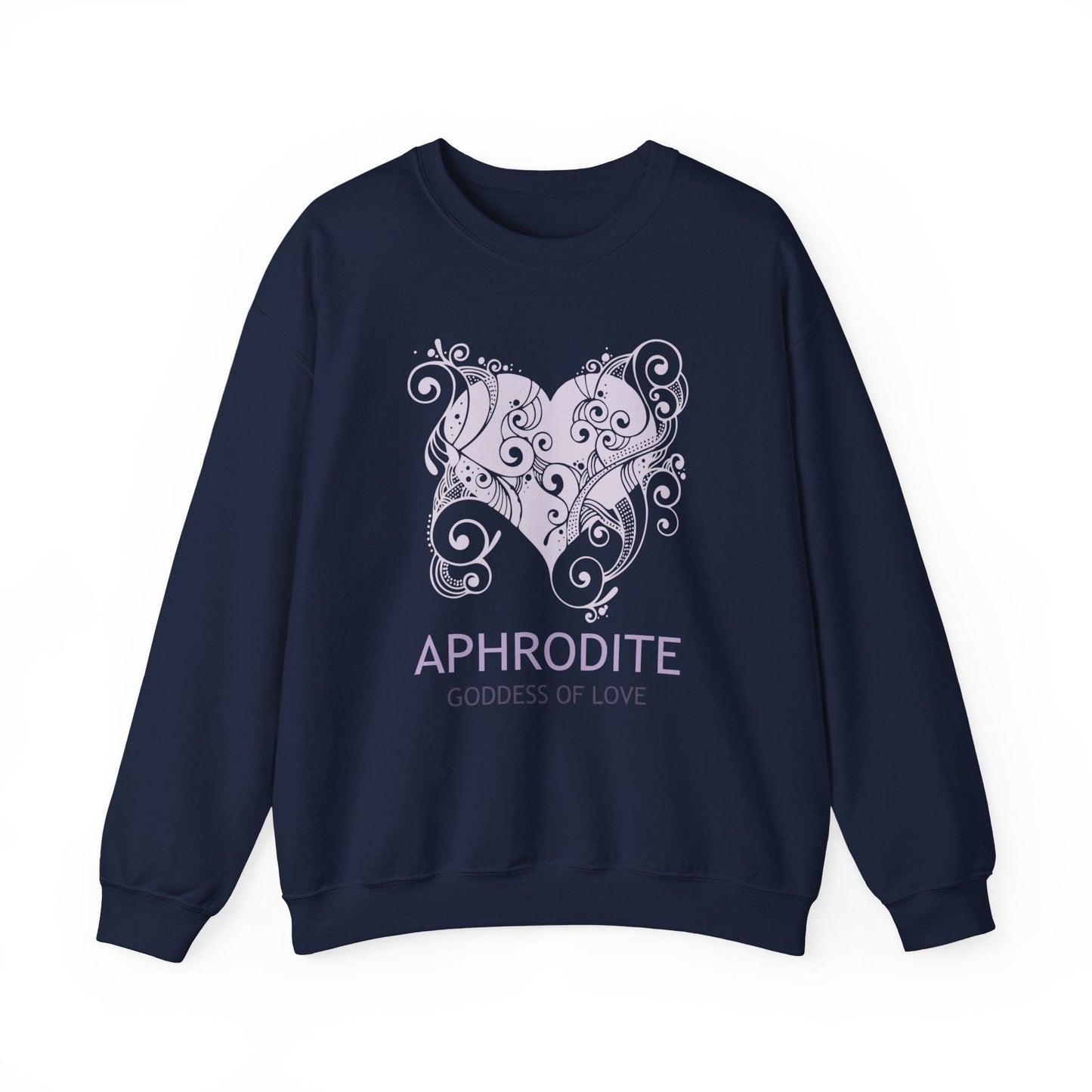 S / Navy Aphrodite Greek Goddess Sweatshirt