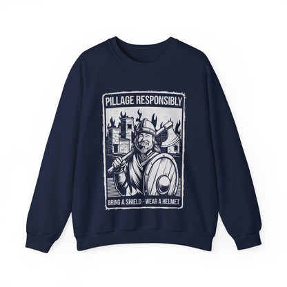 S / Navy Pillage Responsibly Sweatshirt