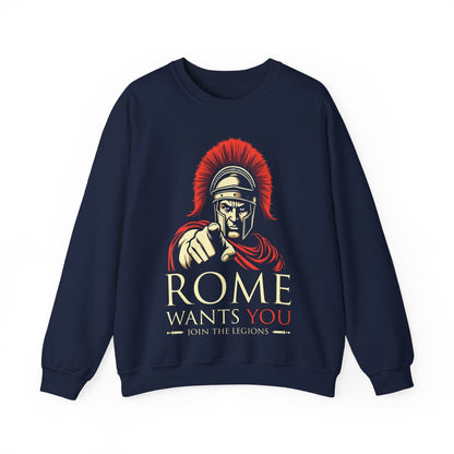 S / Navy ROME WANTS YOU - Join the Legions Sweatshirt