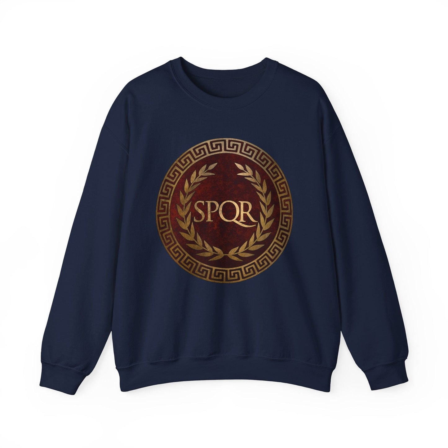 S / Navy SPQR Ancient Rome Sweatshirt