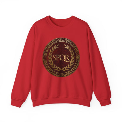 S / Red SPQR Ancient Rome Sweatshirt