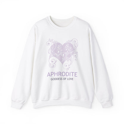 S / White Aphrodite Greek Goddess Sweatshirt