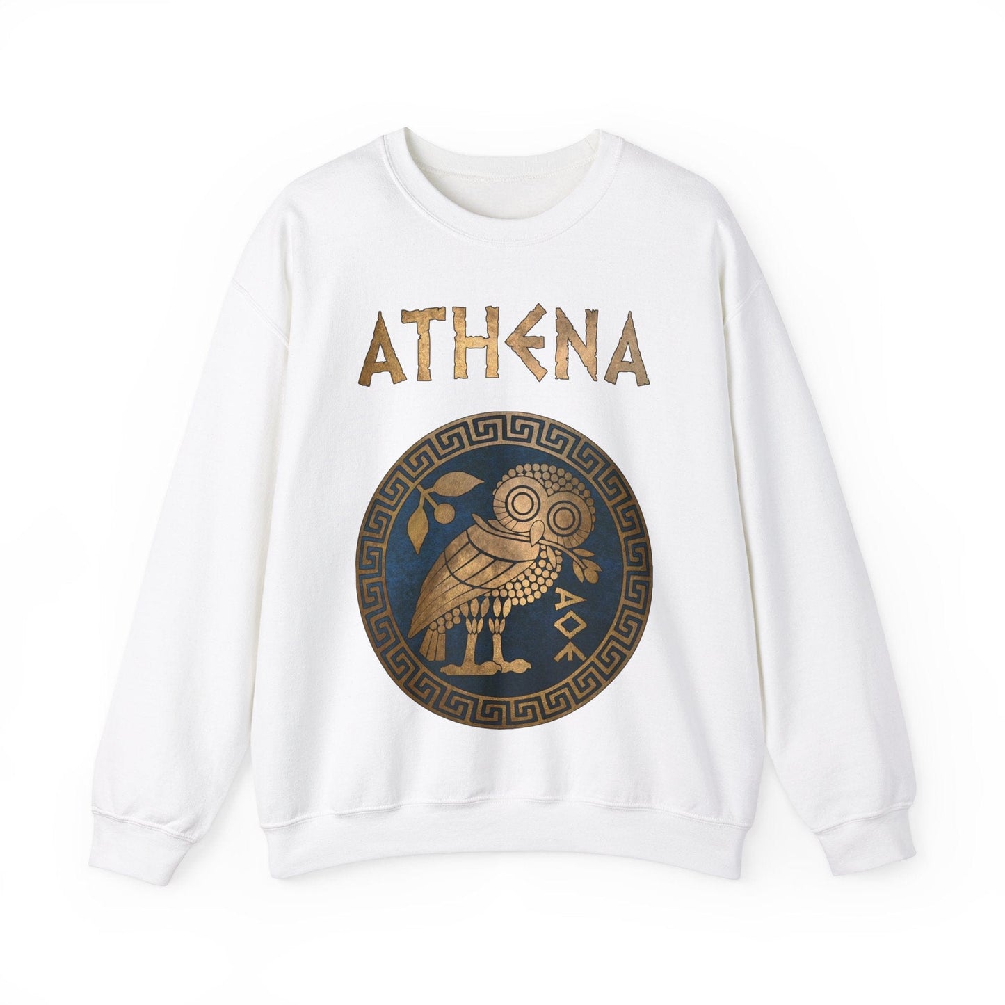 S / White Athena Greek Goddess Sweatshirt