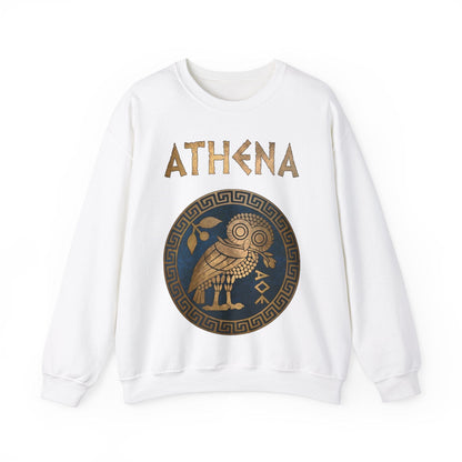 S / White Athena Greek Goddess Sweatshirt