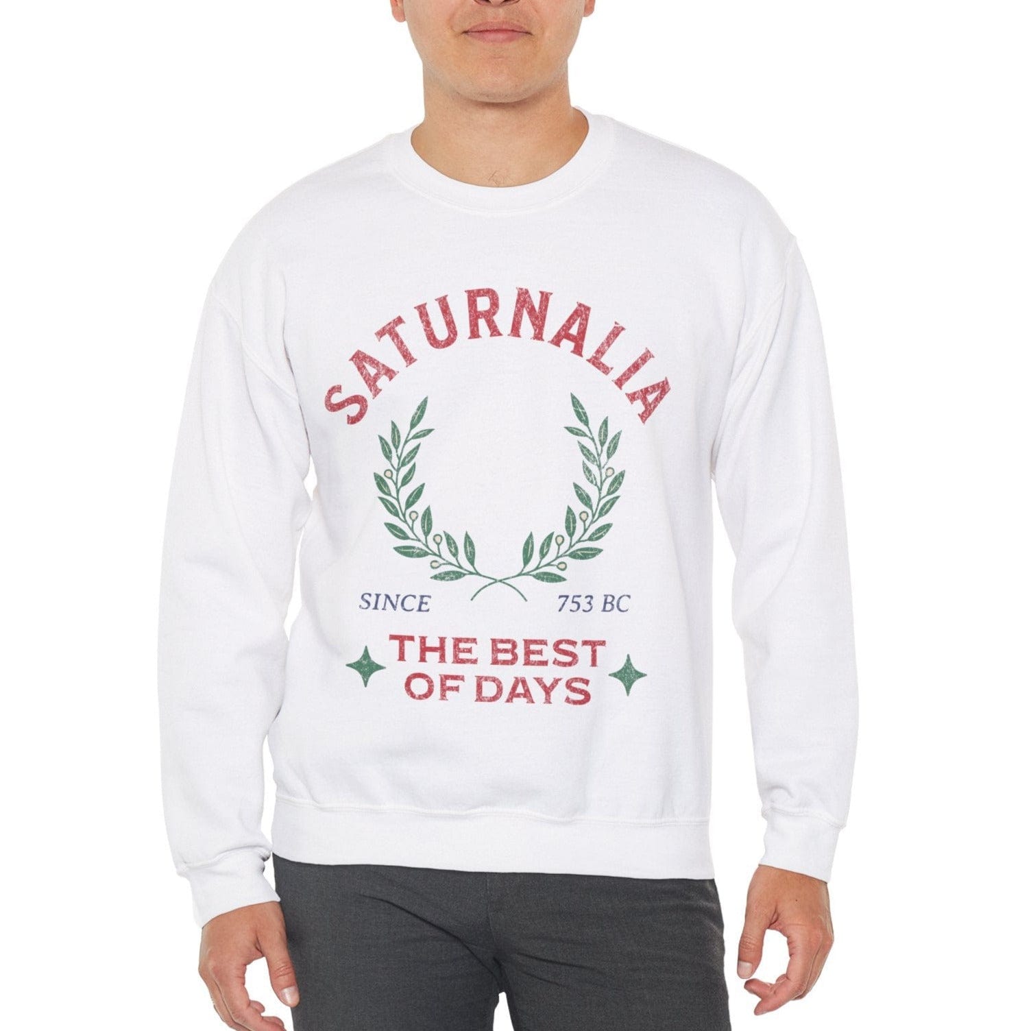 S / White Saturnalia Sweatshirt