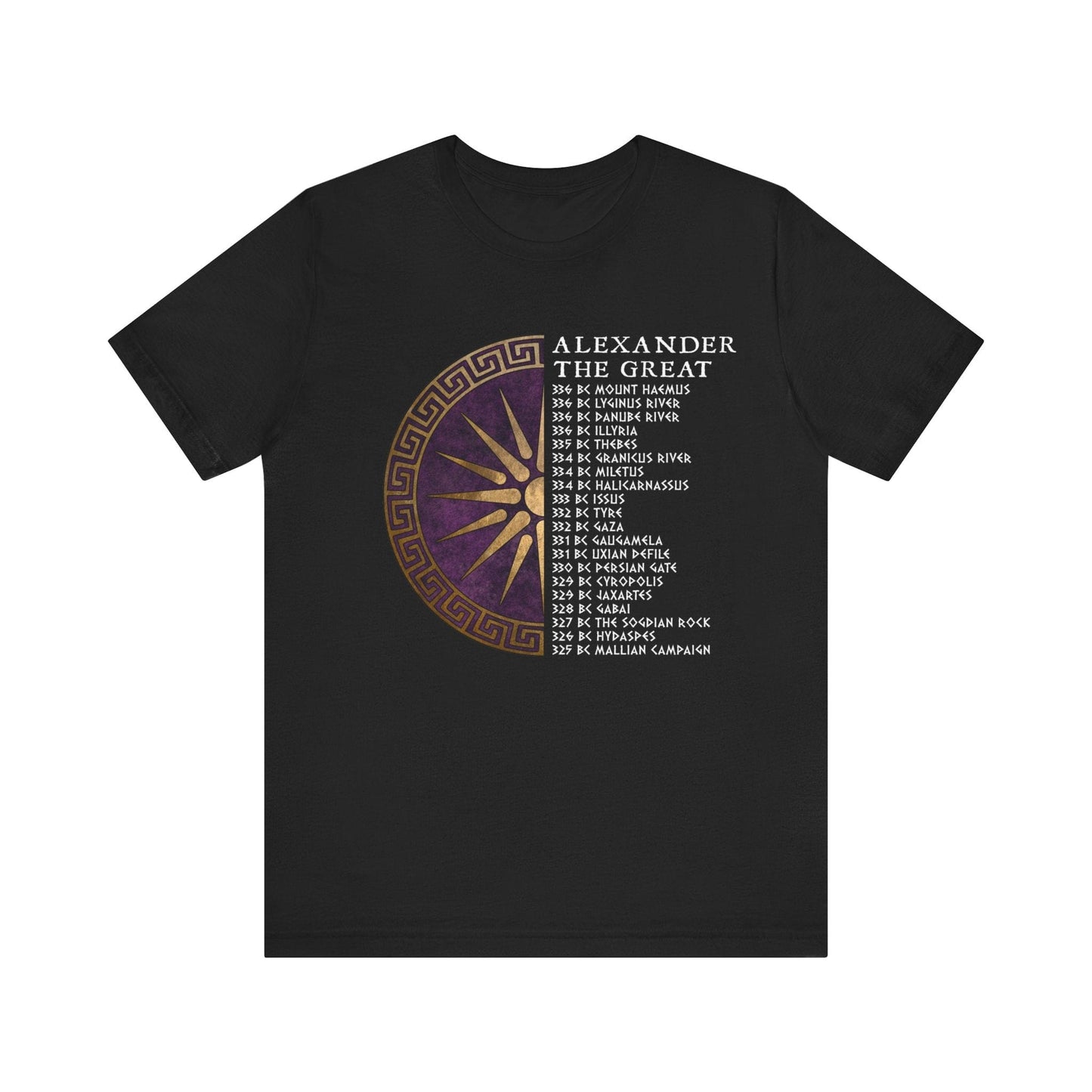 Alexander the Great Battles - Ancient Macedon T-Shirt