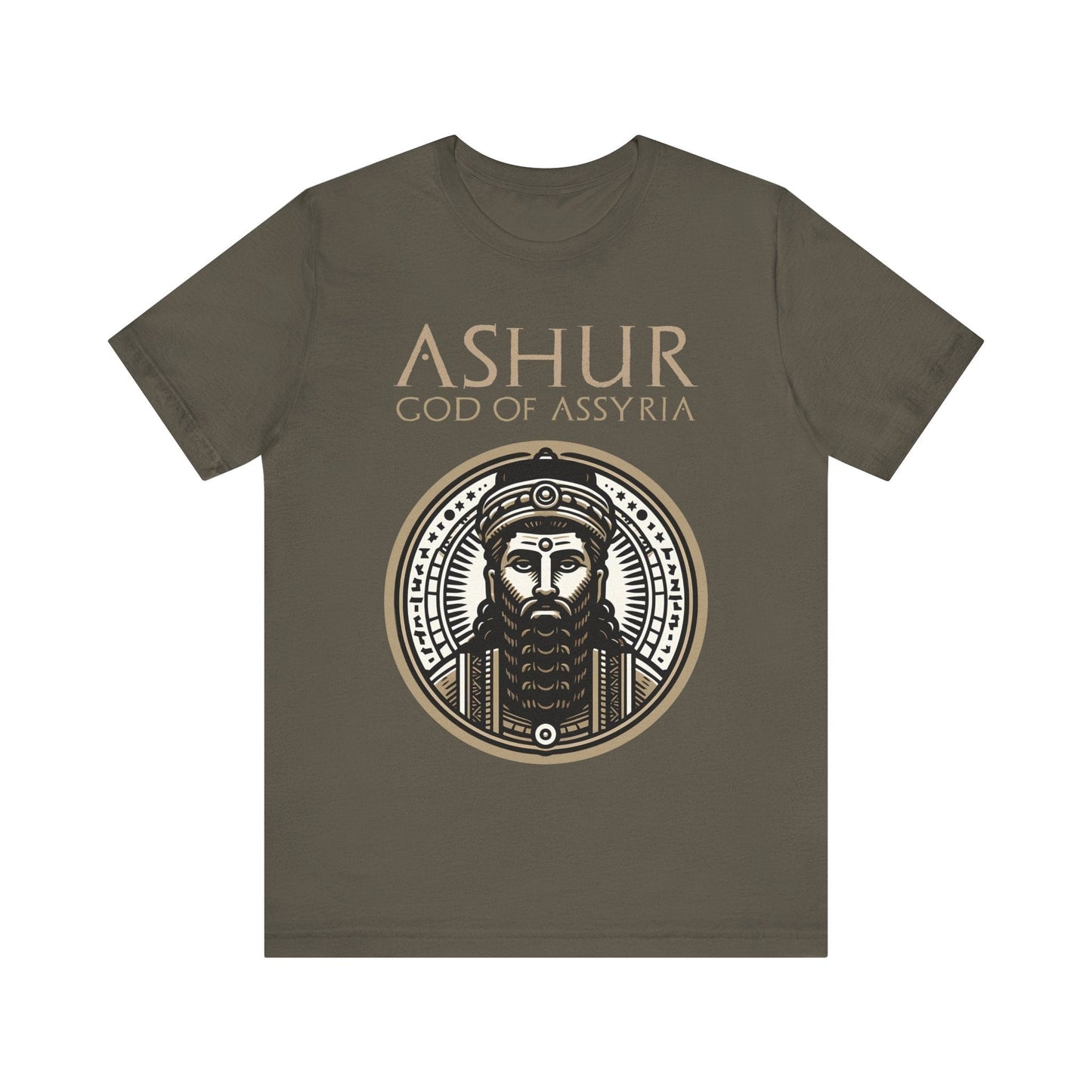 Army / S Ashur God of Assyria - Ancient Assyrian Mythology T-shirt