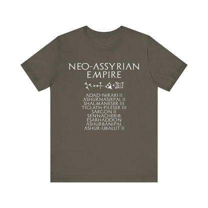 Army / S Neo-Assyrian Empire - Neo-Assyrian Kings and Cuneiform Assyria T-Shirt